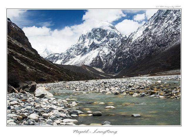 Řeka Langtang Khola - Nepál