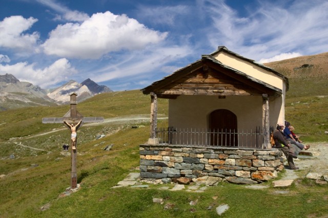 Kaple Panny Marie Sněžné poblíž Schwarzsee - Švýcarské Alpy