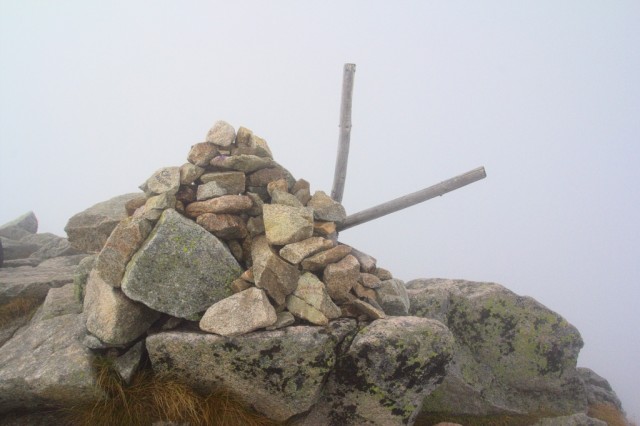 Velká Svišťovka v mlze, Vysoké Tatry