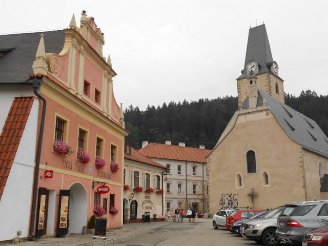 Náměstí v Rožmberku nad Vltavou