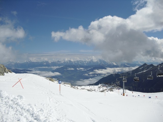 Nebe téměř na dosah pod vrcholem ledovce Kitzsteinhorn