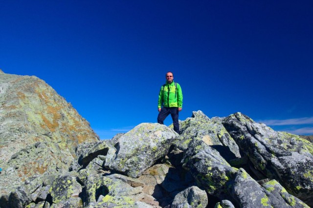 Já (Radim Dostál) na vrcholu malý Kriváň - Vysoké Tatry