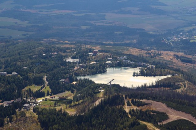 Štrbské pleso ze Soliska, Vysoké Tatry