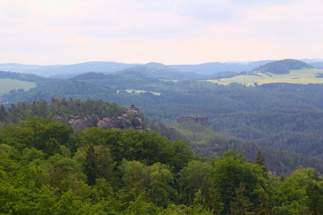 Výhled z Rudolfova kamene - České Švýcarsko