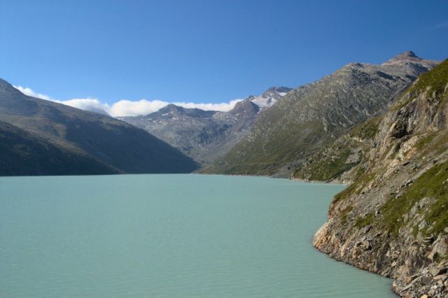 Přehrada Stausee Mattmark