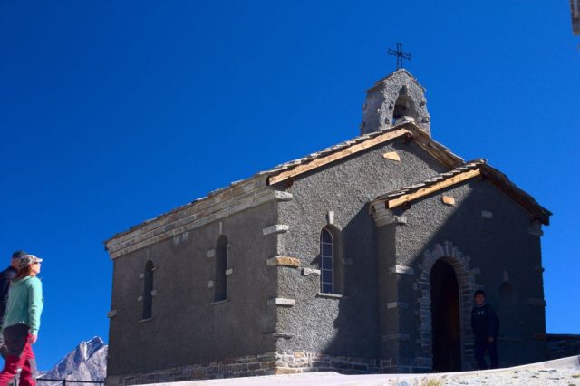 Kaple na vrcholu Gornergrat - Švýcarské Alpy