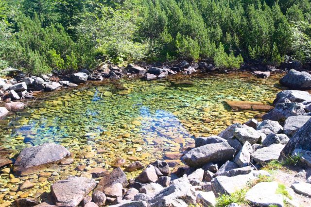 Nepojmenované pleso kousek od rozcestí Pod Predným zeleným, Roháče