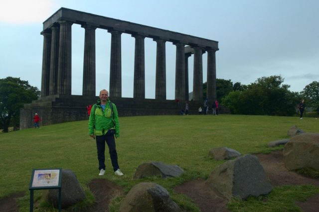 Já (Radim Dostál) a pomníku National Monument of Scotland, Caltion Hill - Edinburgh