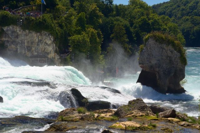 Rýnské vodopády - Neuhausen am Rheinfall, Švýcarsko