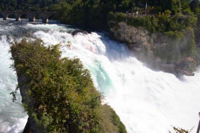 Rýnské vodopády - Neuhausen am Rheinfall, Švýcarsko