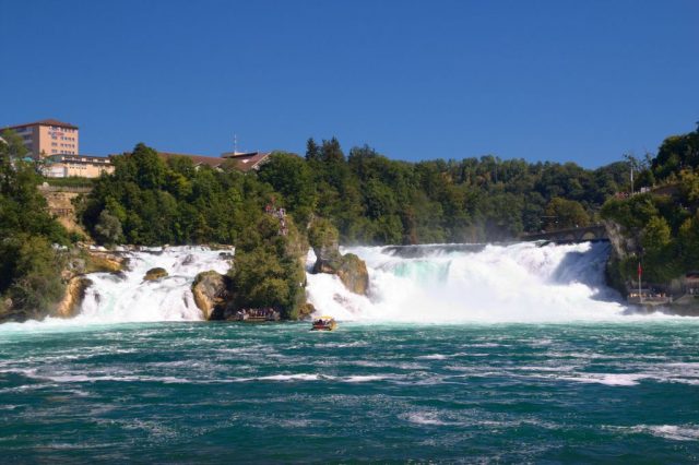 Rýnské vodopády - Neuhausen am Rheinfall, Švýcarsko